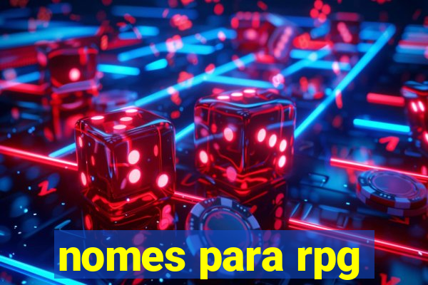 nomes para rpg